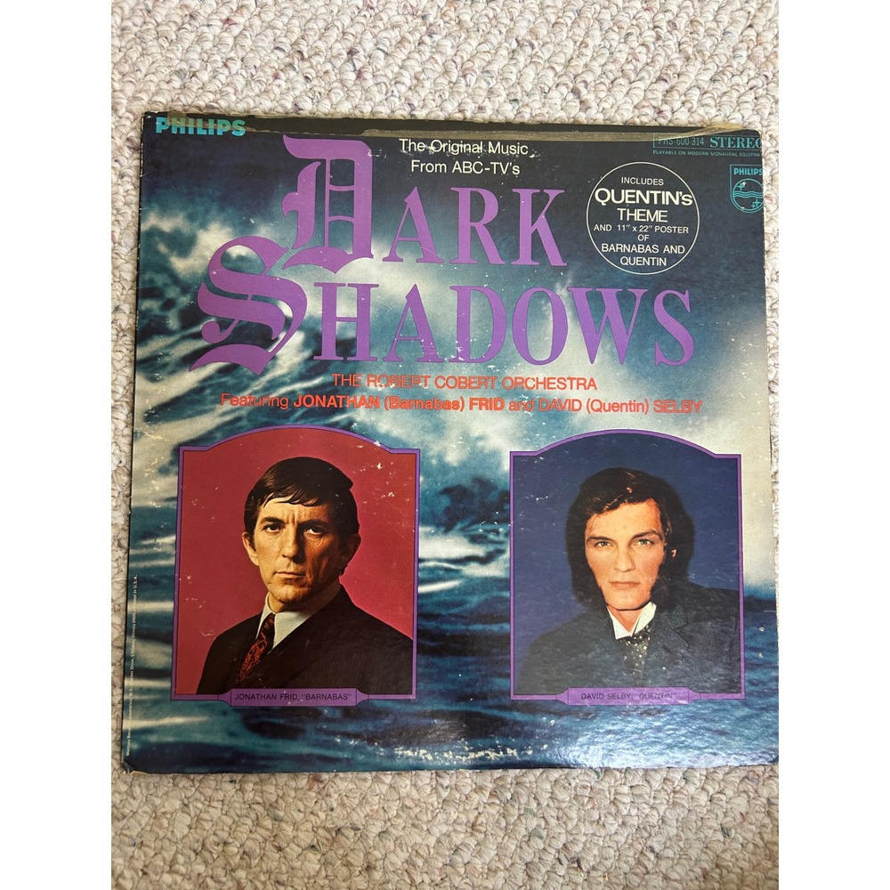 Dark Shadows Original TV MusicVinylLP Robert Cobert Orchestra Philips PHS600-314
